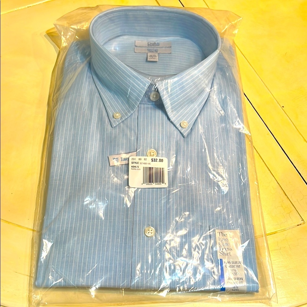 CROFT & BARROW men’s dress shirt long shirt NWT
